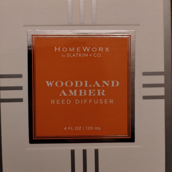 HomeWorx by Slatkin & Co. Woodland Amber Reed Diffuser - NEW! - Picture 3 of 3